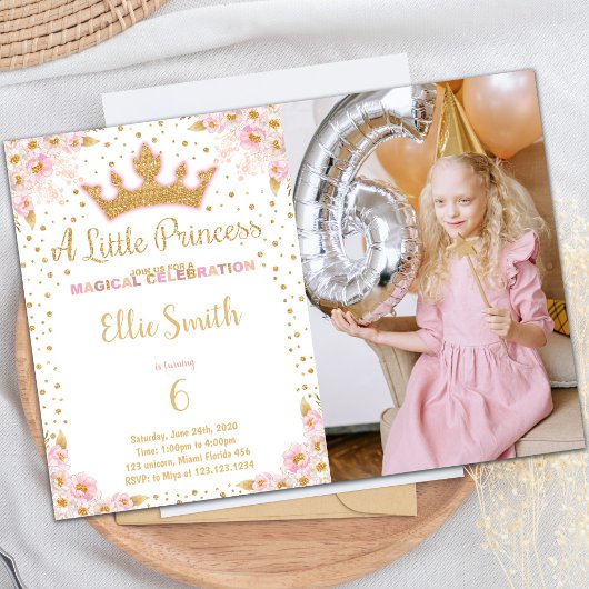 Princesse de la Couronne Invitations d'anniversair