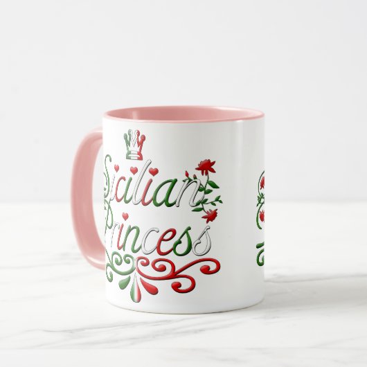 Princesse de Sicile Mug (Devant gauche)