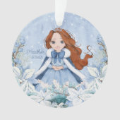 Princesse de tête rouge hiver neige (devant)
