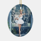 Princesse des neiges Ballerina Ornement d'art doub (Droite)
