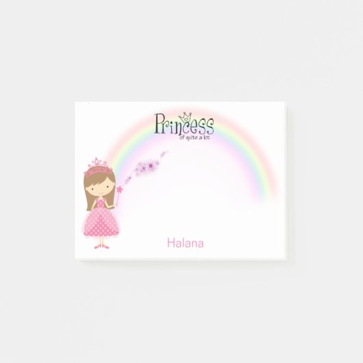 Princesse des notes de post-it nommées énormément (Devant)