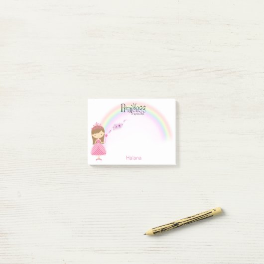 Princesse des notes de post-it nommées énormément (Sur un bureau)