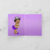 Princesse d'ethnie Merci Baby shower violet (Intérieur)