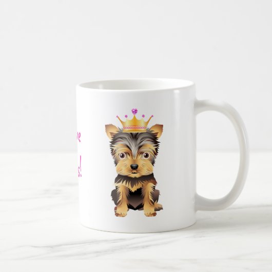 Princesse Dog Coffe Mug Gift de Yorkshire Terrier (Droite)