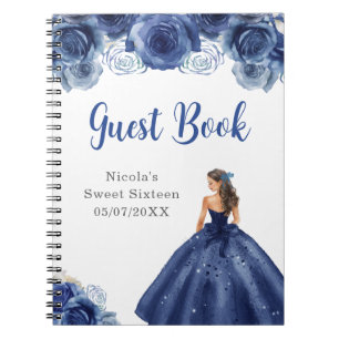 Princesse en Marine Robe Sweet sixteen livre d'hôt
