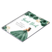 Princesse en Robe Vert foncé Sweet 16 livre d'hôte (Côté gauche)