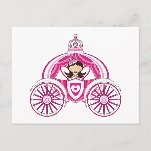 Princesse en Royal Carriage Carte postale (Devant)