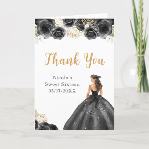 Princesse en Sweet sixteen noir Merci