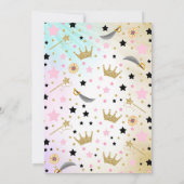 Princesse Et Pirate Invitation Anniversaire (Dos)