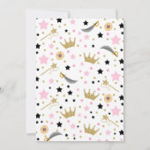 Princesse Et Pirate Invitation Anniversaire (Dos)