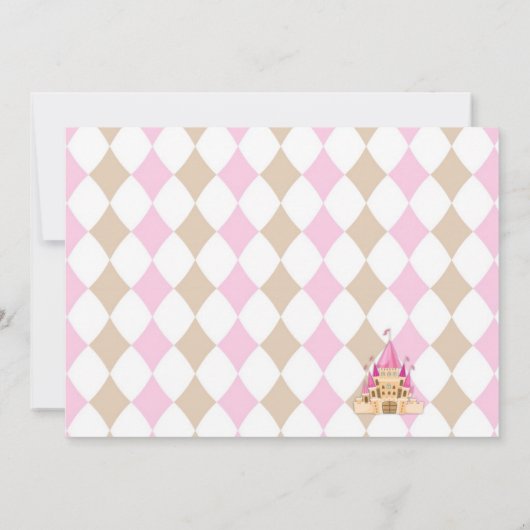 Princesse et Prince - Invitations à la fête d'anni (Dos)