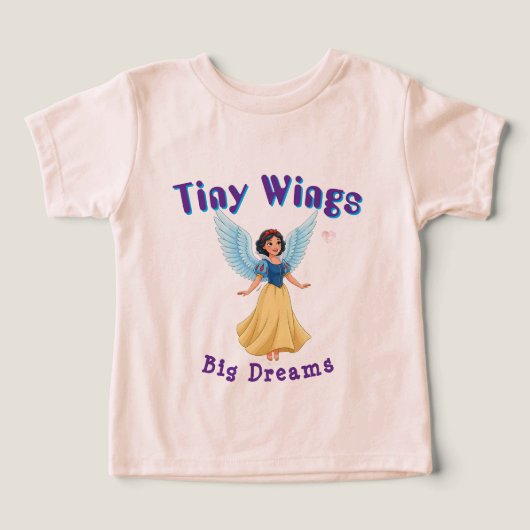 Princesse Fée Avec Des Ailes Bleues Et Une Robe Ja (Design Recto)