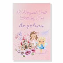 Princesse Fée Magique Sixième Anniversaire