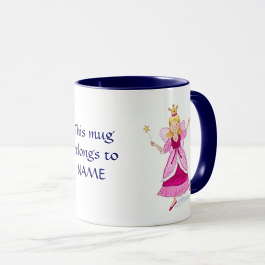 Princesse féerique Mug à personnaliser (Devant droit)