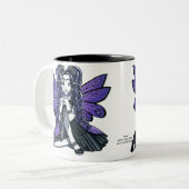 Princesse féerique Mug de papillon gothique (Devant gauche)