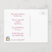 Princesse Fête des mariées, je fais des cartes pos (Dos)