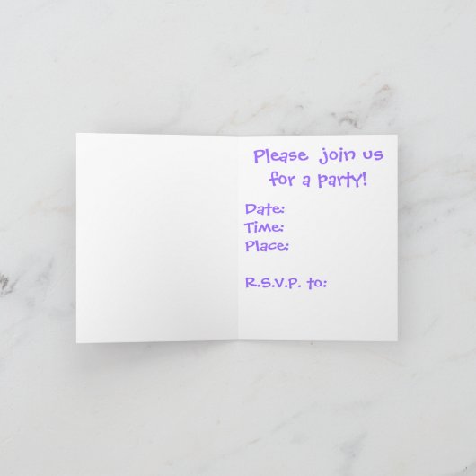 Princesse Invitation (Intérieur)