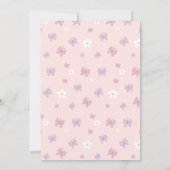 Princesse Invitation Anniversaire Cinq. Petite pri (Dos)