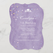 Princesse Invitation Anniversaire Poussière Fée Vi (Devant / Derrière)