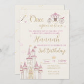 Princesse Invitation Anniversaire Princesse Invita (Devant / Derrière)
