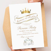 Princesse Invitation d'anniversaire