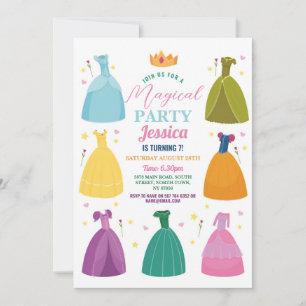 Princesse Invitation d'anniversaire Prince Party G
