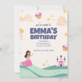 Princesse Invitation d'anniversaire, Princesse Mag (Devant)