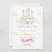 Princesse Invitation d'anniversaire une fois (Devant)
