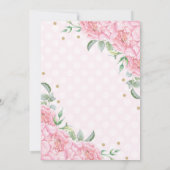 Princesse Invitation de la Ballerina Gold Rose (Dos)