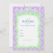 Princesse Invitations de grenouille (Dos)