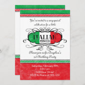 Princesse italienne Party Invitation (Devant / Derrière)