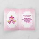 Princesse Joyeuse Carte d'anniversaire | Ajouter u (Intérieur)