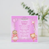Princesse Kitty et Princess Bear Invitations (Debout devant)
