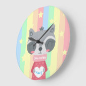Princesse Kitty Horloge Murale Ronde en Acrylique (Angle)