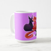 Princesse lesbienne Loving Mug de chats de (Devant gauche)