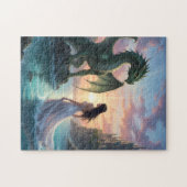 Princesse magique et puzzle de dragon (Horizontal)