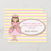 Princesse Merci Cartes (Devant / Derrière)