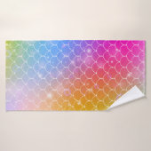 Princesse mermaid avec patte d'écailles arc-en-cie (Serviette de bain)