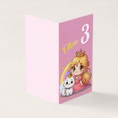 princesse mignonne personnalisable avec chat blanc (Outside)