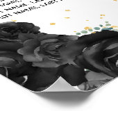 Princesse Noire Quinceañera 8 tables Tableau de si (Coin)