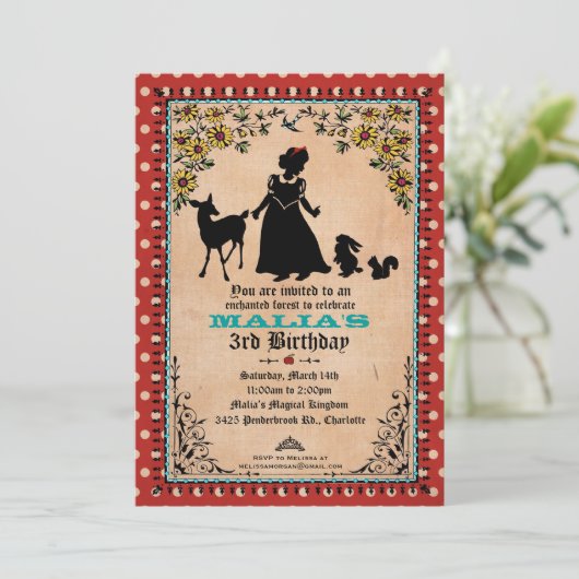 Princesse Party Invitation (Debout devant)