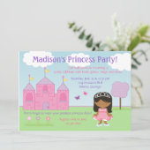 Princesse Party Invitation d'Afro-américain (Debout devant)