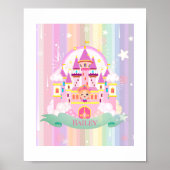 Princesse personnalisée Impression, affiche murale (Devant)