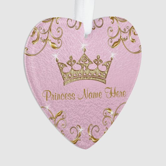 Princesse personnalisée Ornaments Double Sided (devant)