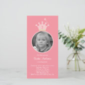 Princesse Photo Anniversaire Fête Invitation (Debout devant)