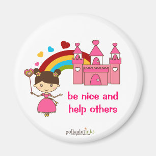 Princesse Pink Castle Magnet