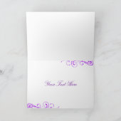 Princesse pourpre Tiara Carte de remerciements (Intérieur)