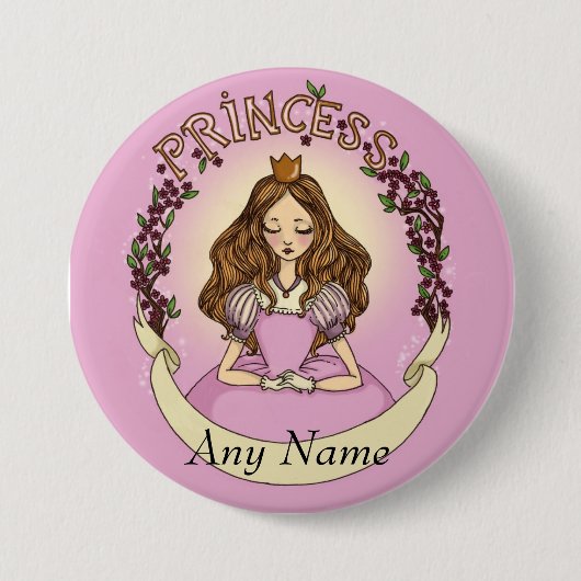 Princesse Ronde Button 7,6 Cm (Voorkant)