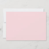 Princesse rose or Carte de remerciements d'anniver (Dos)