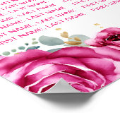 Princesse Rose Quinceañera 15 Tableau Sièges (Coin)